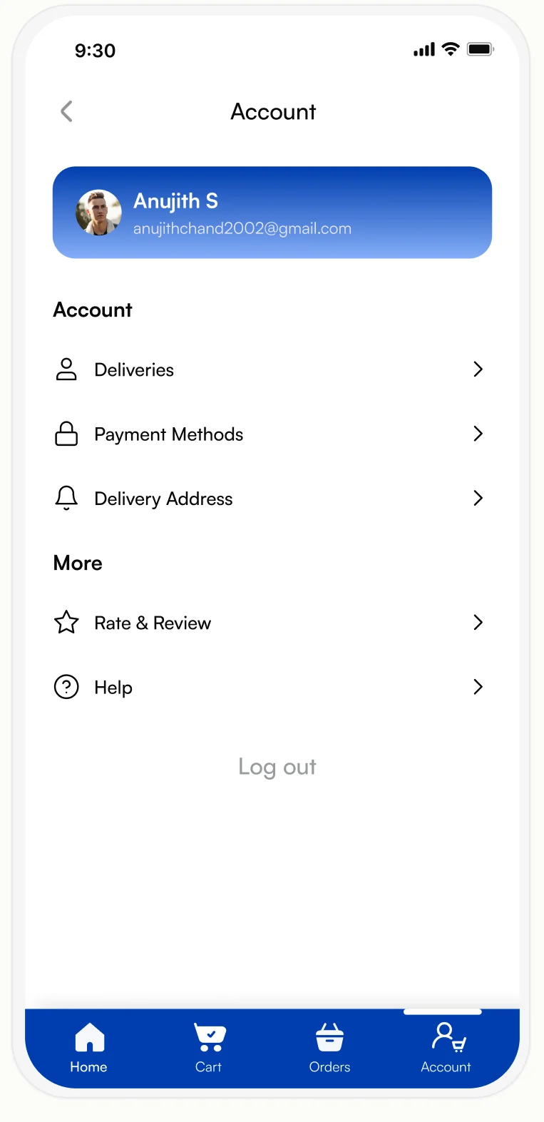 Account Page